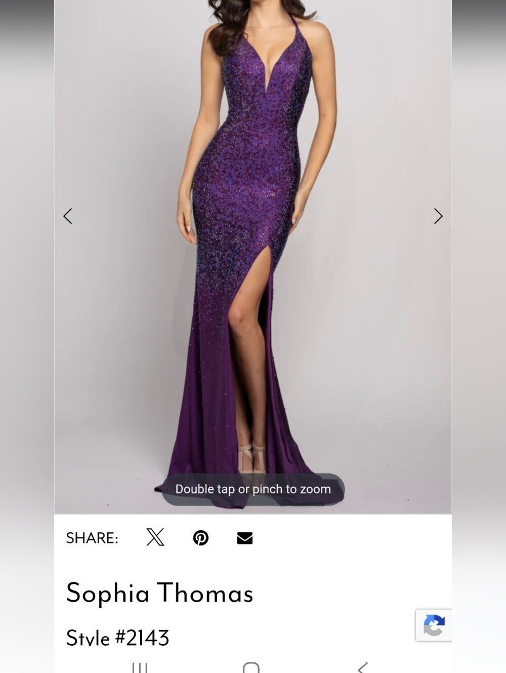 Purple Sequin Gown